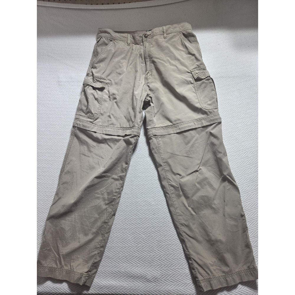 Vintage Pacific Crest Convertible Zip Off Cargo Hiking Pants Khaki Men's 36x30